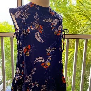 Chinese Inspired Sleeveless Ruffled Top 🐉